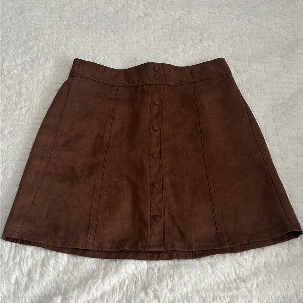 Abercrombie kids Brown Button-Front Skirt size 15/16